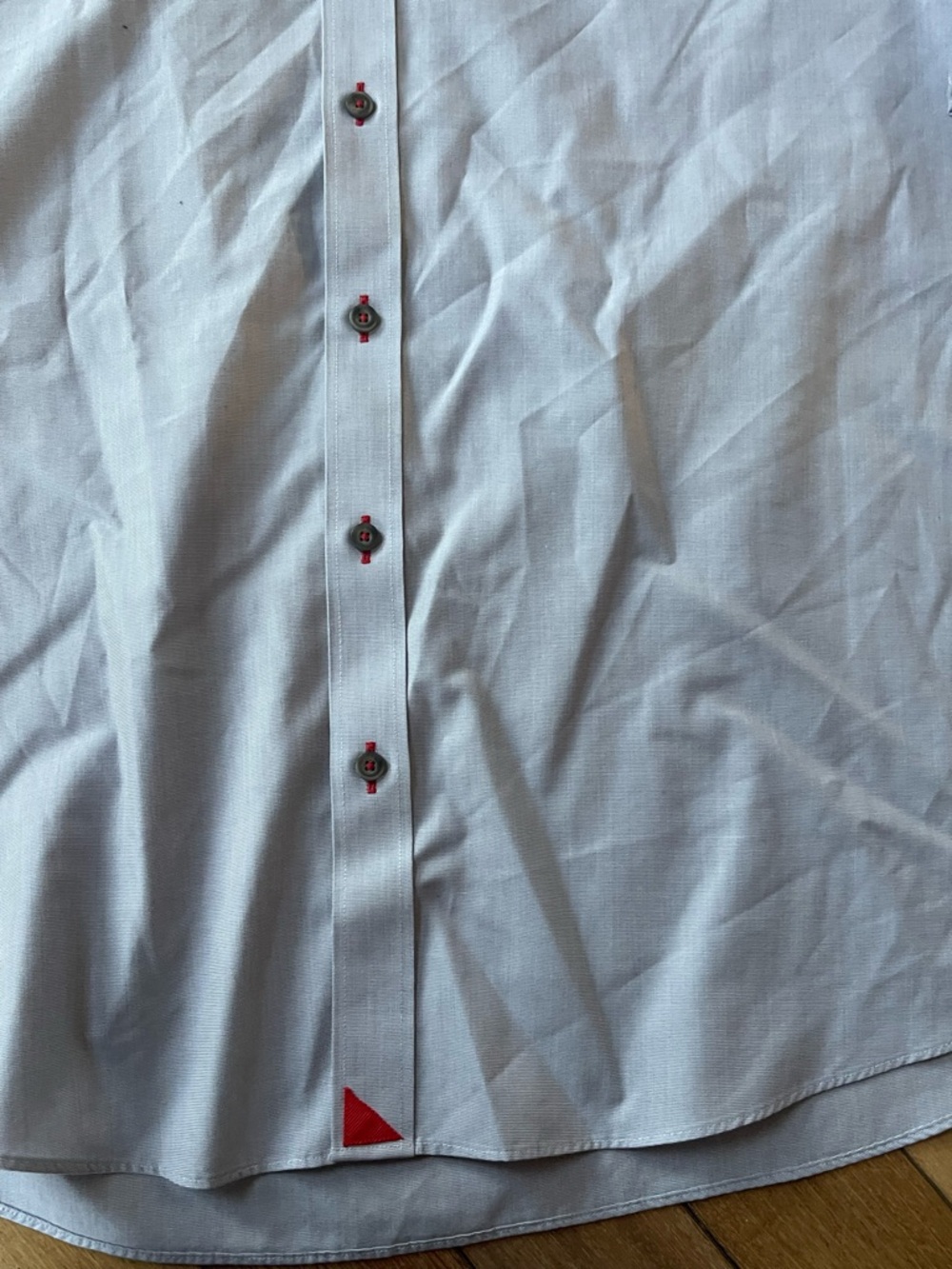 UNTUCKit Rubican WF Wrinkle Free Button Down Shirt Gray XL Regular Fit - Picture 8 of 13